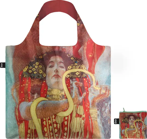 LOQI Loqi GUSTAV KLIMT Hygieia Bag Unisex - Раници и чанти LOQI - Червен - GK.HY-One-size - Size: One size