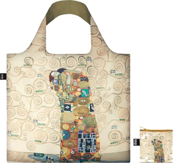 LOQI Loqi GUSTAV KLIMT The Fulfilment Bag Unisex - Раници и чанти LOQI - Светло кафяв - GK.TF.R-One-size - Size: One size