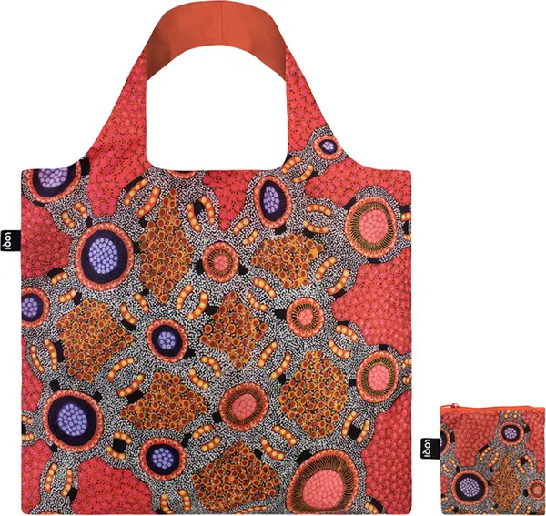 LOQI Loqi Jennifer Napaljarri Lewis - Water Dreaming Pink Recycled Bag Unisex - Раници и чанти LOQI - Многоцветен - JL.WD-One-size - Size: One size