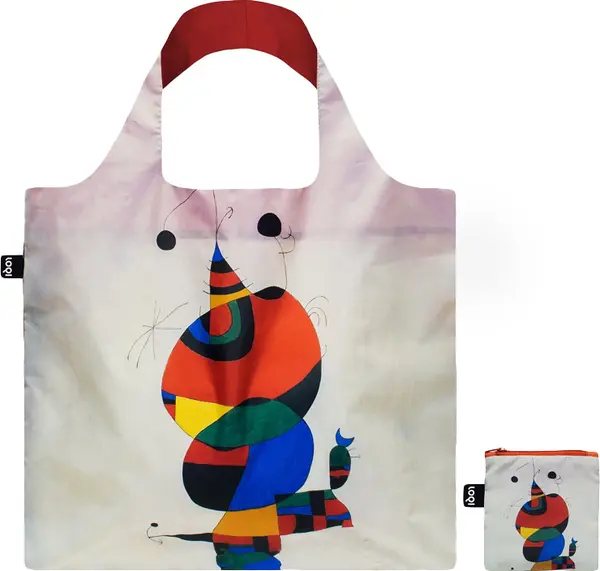 LOQI Loqi Joan Miro - Woman, Bird and Star Recycled Bag Unisex - Раници и чанти LOQI - Многоцветен - JM.WB-One-size - Size: One size