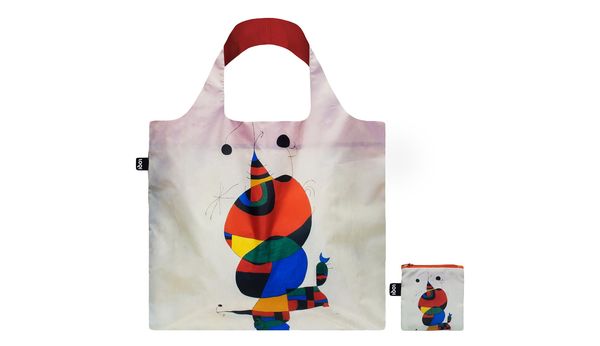 Loqi Loqi Joan Miro - Woman, Bird and Star Recycled Bag