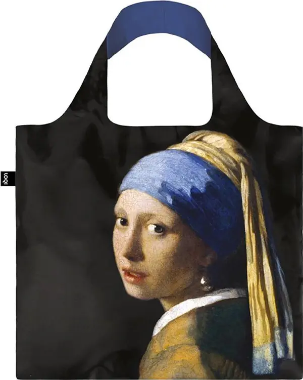 LOQI LOQI JOHANNES VERMEER - GIRL WITH A PEARL EARRING Recycled Bag Unisex - Раници и чанти LOQI - Черен - JV.GI.R-One-size - Size: One size