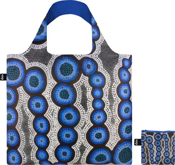 LOQI Loqi Kirsten Nangala Egan - Water Dreaming Blue Recycled Bag Unisex - Раници и чанти LOQI - Многоцветен - KE.WD-One-size - Size: One size