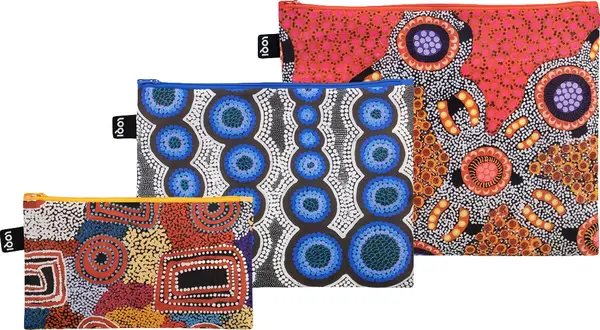 LOQI Loqi Lewis, Egan, Dixon - Water Dreaming Recycled Zip Pockets Unisex - Раници и чанти LOQI - Многоцветен - ZP.WD-One-size - Size: One size