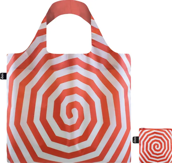 LOQI Loqi Louise Bourgeois - Spirals Red Recycled Bag Unisex - Раници и чанти LOQI - Червен - LB.SR-One-size - Size: One size