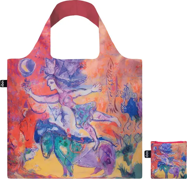 LOQI Loqi Marc Chagall - The Circus Recycled Bag Unisex - Раници и чанти LOQI - Червен - MC.CI-One-size - Size: One size