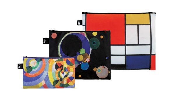 Loqi Loqi Mondrian, Kandinsky, Delaunay - Recycled Zip Pockets