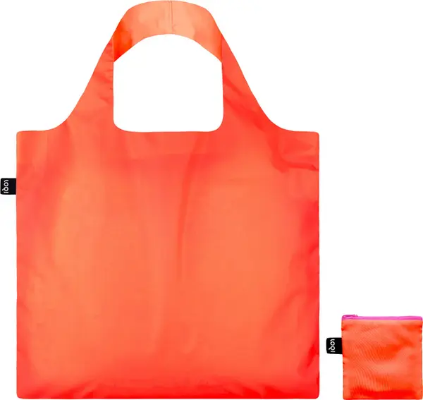 LOQI Loqi Neon Dark Orange Recycled Bag Unisex - Раници и чанти LOQI - Оранжев - NE.DO-One-size - Size: One size