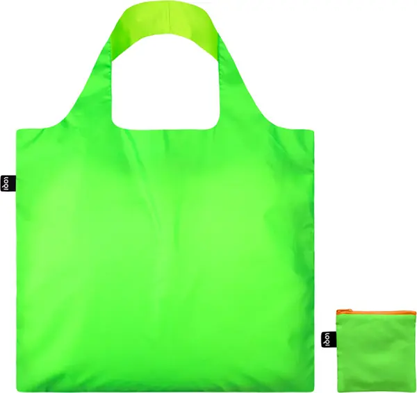 LOQI Loqi Neon Green Recycled Bag Unisex - Раници и чанти LOQI - Зелен - NE.GR-One-size - Size: One size