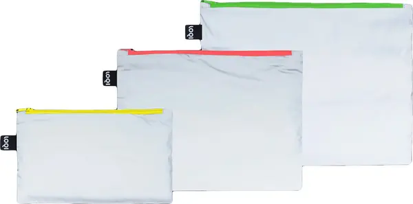 LOQI Loqi Neon Reflective Zip Pockets Unisex - Раници и чанти LOQI - Сив - ZP.RE.NE-One-size - Size: One size