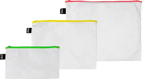 LOQI Loqi Neon Zip Pockets Unisex - Раници и чанти LOQI - Бял - ZP.TY.NE-One-size - Size: One size