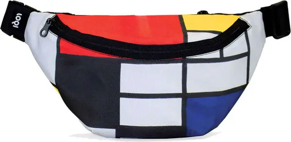 LOQI Loqi PIET MONDRIAN Composition Recycled Bumbag Unisex - Раници и чанти LOQI - Многоцветен - BB.PM.CO-One-size - Size: One size