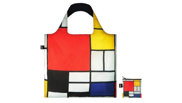 Loqi Loqi PIET MONDRIAN Composition with Red, Yellow, Blue and Black Recycled Bag