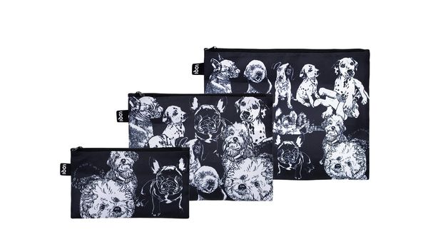 Loqi Loqi Red Poppy Bee - Dogs Recycled Zip Pockets