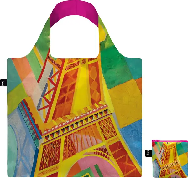 LOQI Loqi Robert Delaunay - Tour Eiffel Recycled Bag Unisex - Раници и чанти LOQI - Многоцветен - RD.TE-One-size - Size: One size