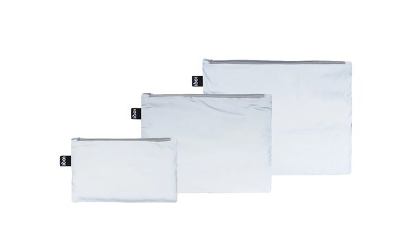 Loqi Loqi Silver Reflective Zip Pockets