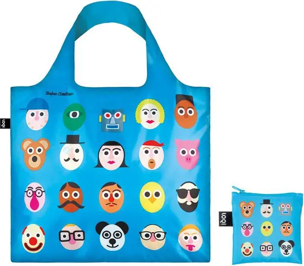 LOQI LOQI - STEPHEN CHEETHAM - Faces Unisex - Раници и чанти LOQI - Многоцветен - SC.FA-One-size - Size: One size