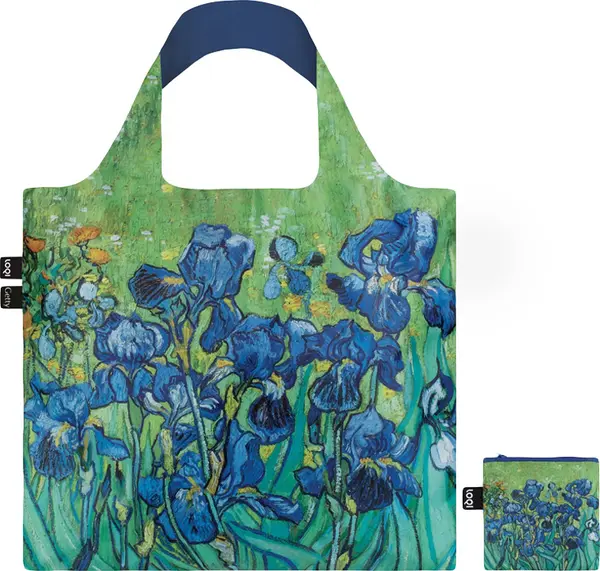 LOQI LOQI - VINCENT VAN GOGH - Irises Recycled Bag Unisex - Раници и чанти LOQI - Зелен - VG.IR-One-size - Size: One size
