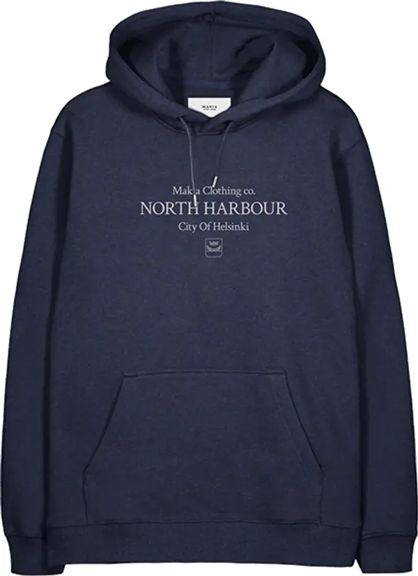 Makia Makia District Hooded Sweatshirt M Мъже - Суитшърти и блузи с качулка Makia - Син - M40066_674-L - Size: L