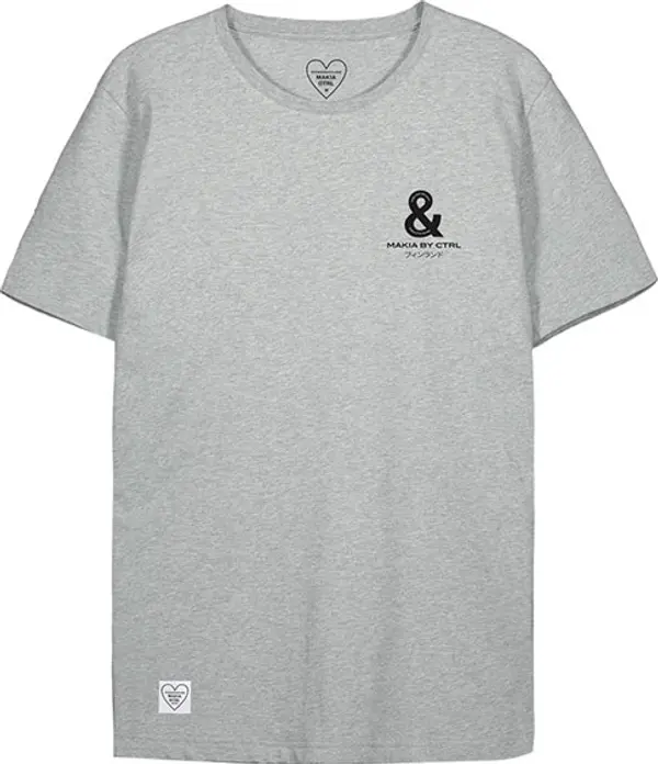 Makia Makia Do Stuff T-Shirt Unisex - Тениски Makia - Сив - M21175_923-S - Size: S