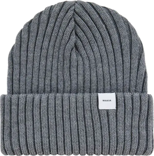 Makia Makia Eerik Beanie Unisex - Чапки Makia - Сив - U82134_962-One-size - Size: One size
