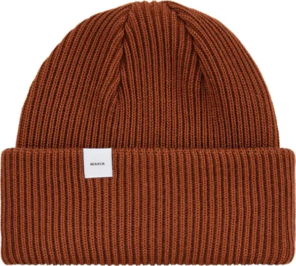 Makia Makia Merino Beanie Unisex - Чапки Makia - Кафяв - U82052_169-One-size - Size: One size