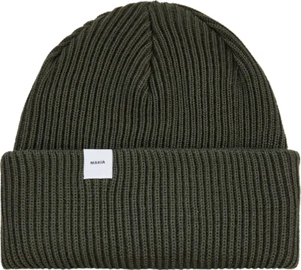 Makia Makia Merino Beanie Unisex - Чапки Makia - Зелен - U82052_767-One-size - Size: One size