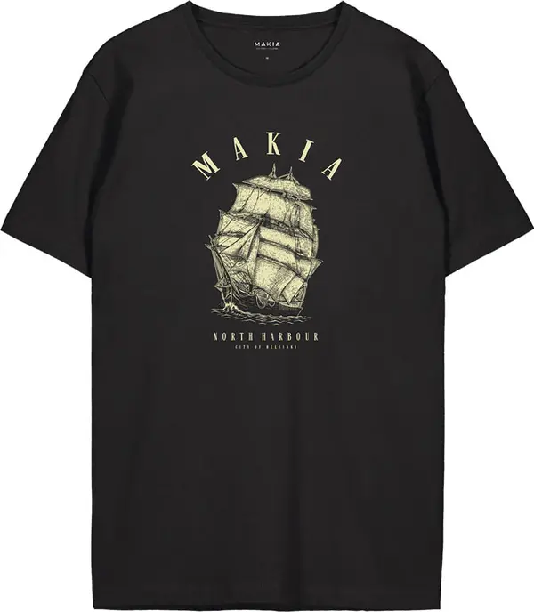 Makia Makia O-Hoi T-shirt M Мъже - Тениски Makia - Черен - M21321_999-L - Size: L