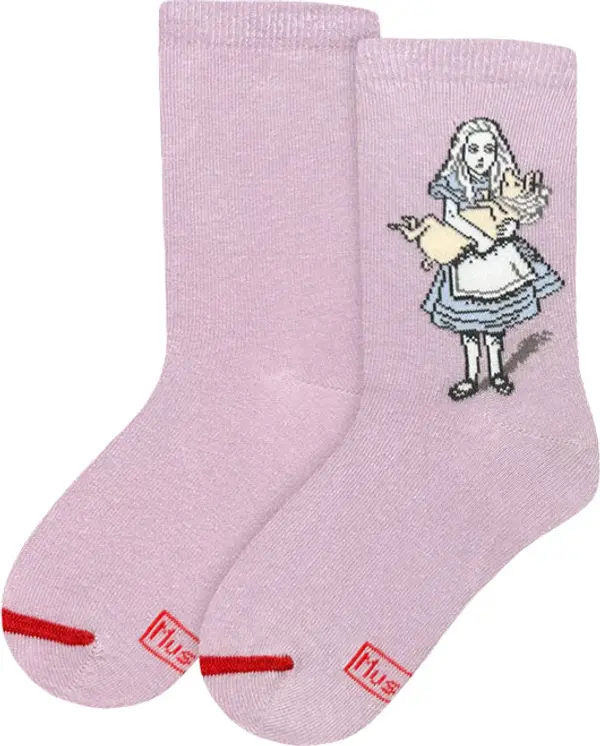 MuseARTa MuseARTa John Tenniel - Alice, the Flamingo and the Pig Unisex - Чорапи MuseARTa - Розов - JT-AF04-06-31-34 - Size: 31-34