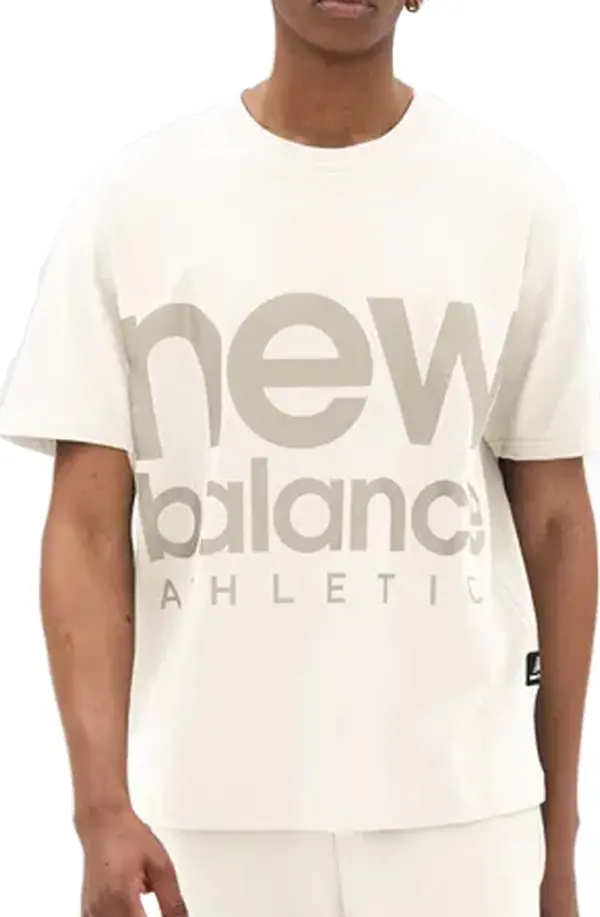 New Balance New Balance Athletics Unisex Out of Bounds Tee Мъже - Тениски New Balance - Бял - UT23505SST-XS/S - Size: XS/S