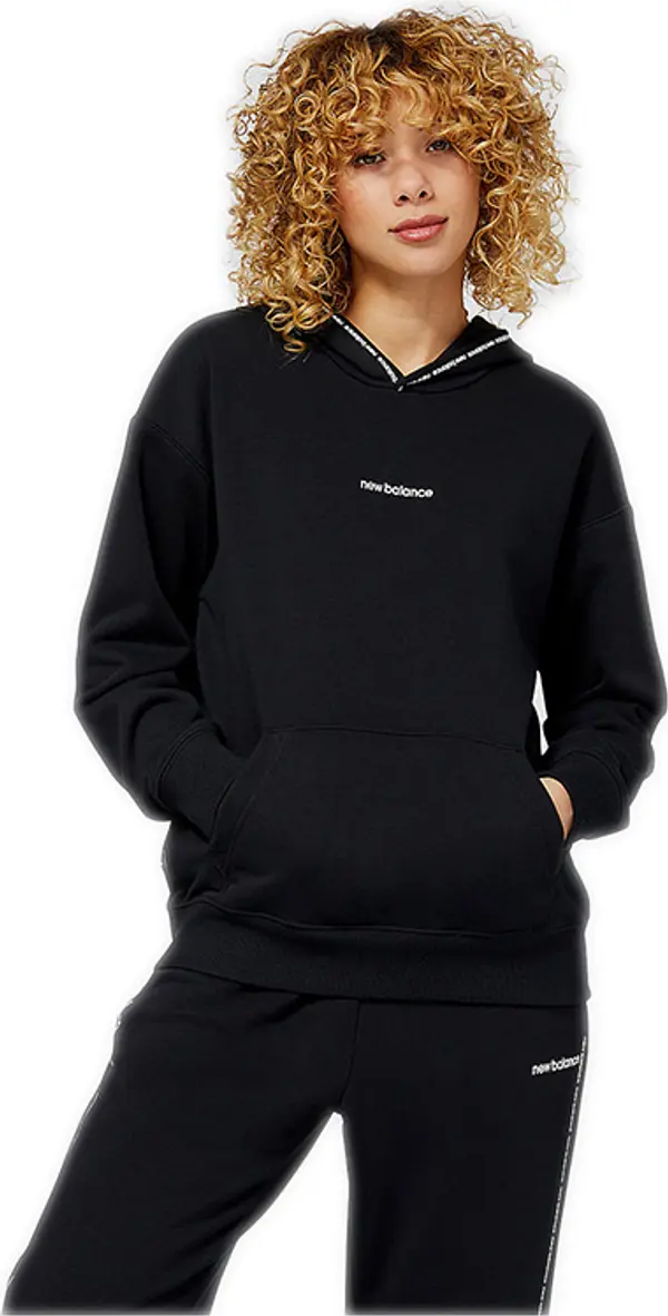 New Balance New Balance Essentials Fleece Hoodie W Жени - Тениски New Balance - Черен - WT23516BK-M - Size: M