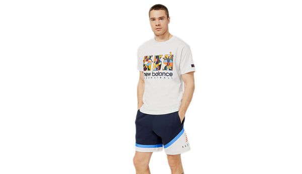 New Balance New Balance Hoops Abstract Graphic T-Shirt