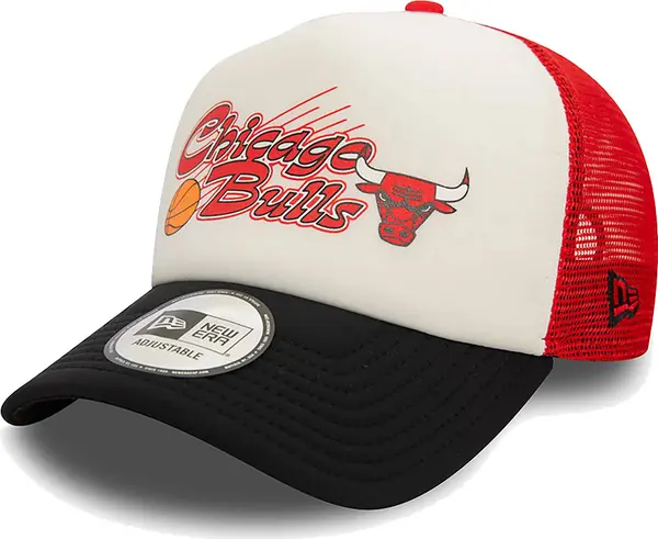 New Era New Era Chicago Bulls NBA Graphic Red 9FORTY E-Frame Adjustable Trucker Cap Unisex - Чапки New Era - Червен - 60565438-One-size - Size: One size