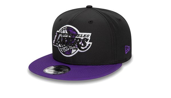 New Era New Era LA Lakers Infill Black 9FIFTY Snapback Cap