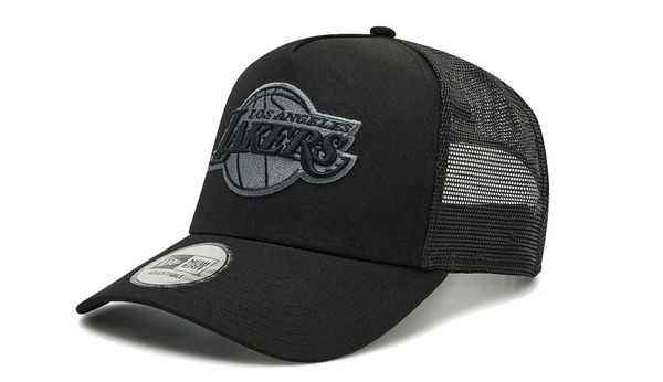 New Era New Era LA Lakers Tonal Black A-Frame Trucker Cap