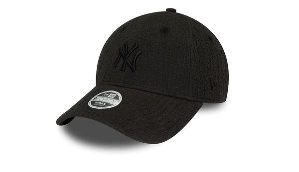 New Era New Era New York Yankees Womens Bubble Stitch Black 9FORTY Adjustable Cap