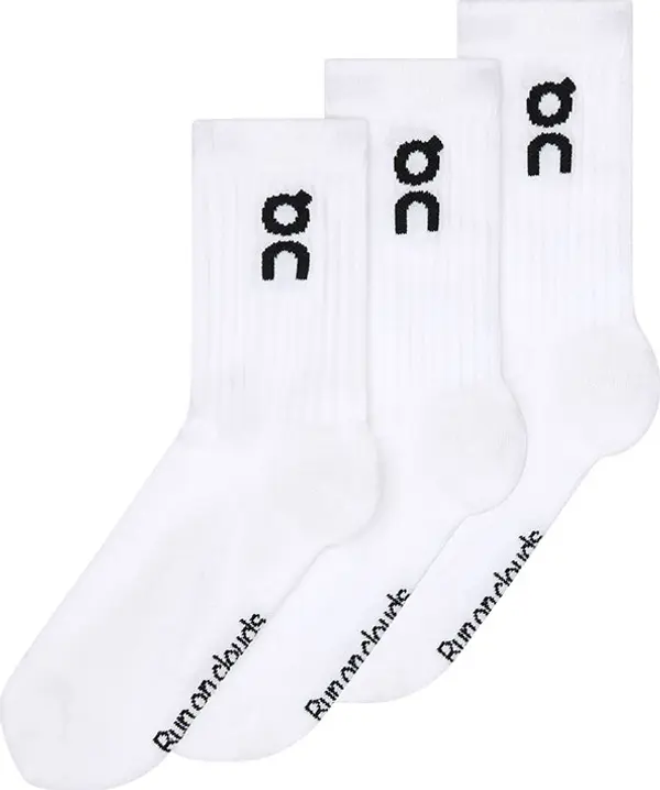 On On Logo Sock High 3P Unisex - Чорапи On - Бял - 2UF10310069-M - Size: M