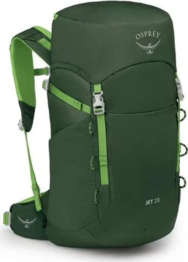 Osprey Osprey Jet 28 Green Canopy Limeline Green Unisex - Раници и чанти Osprey - Зелен - 10054098OSP-One-size - Size: One size