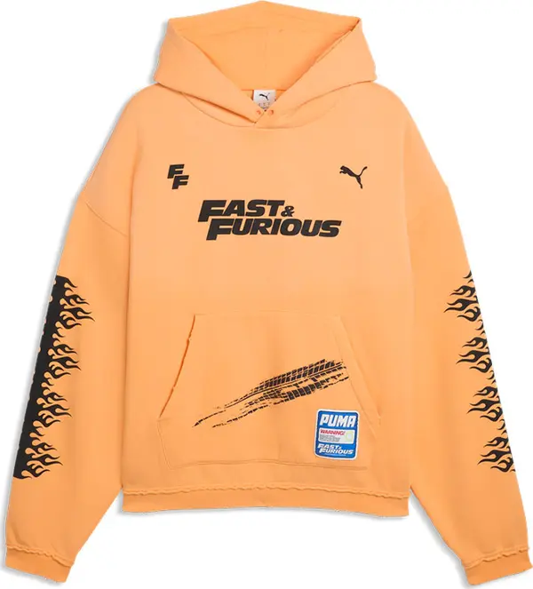 Puma Puma PUMA X FAST & FURIOUS Hoodie Мъже - Суитшърти и блузи с качулка Puma - Оранжев - 637903-01-S - Size: S
