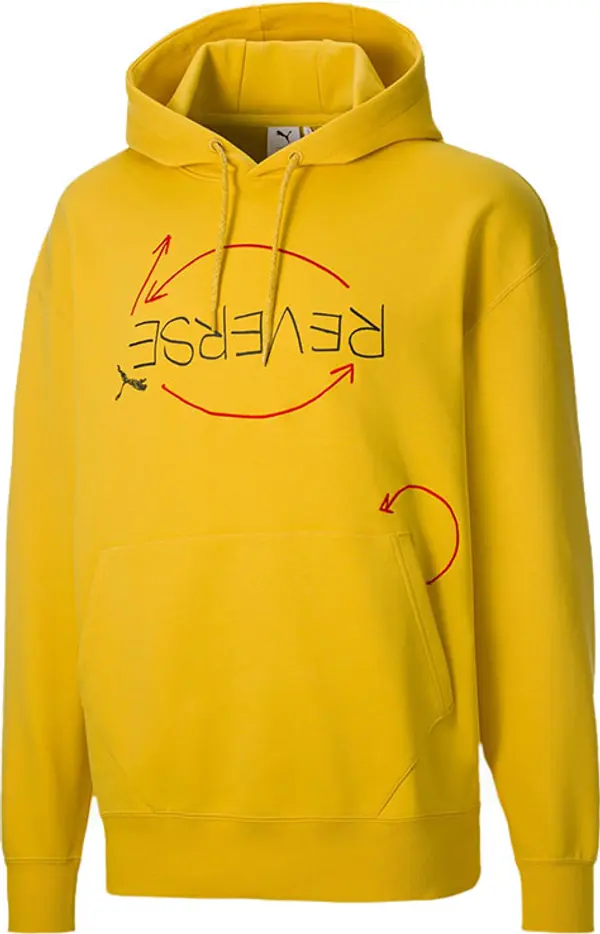 Puma Puma x Michael Lau Reverse Men's Hoodie Мъже - Суитшърти и блузи с качулка Puma - Жълт - 530357_79-XL - Size: XL