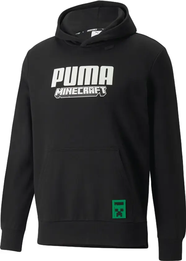 Puma Puma x MINECRAFT Men's Hoodie Мъже - Суитшърти и блузи с качулка Puma - Черен - 534376_01-L - Size: L