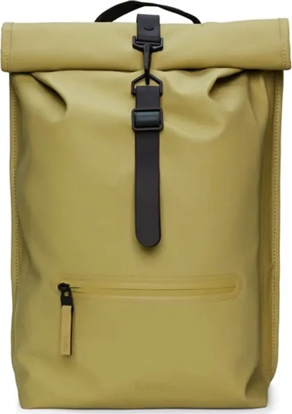 Rains Rains Rolltop Rucksack W3 Khaki Unisex - Раници и чанти Rains - Кафяв - 13320-44-One-size - Size: One size