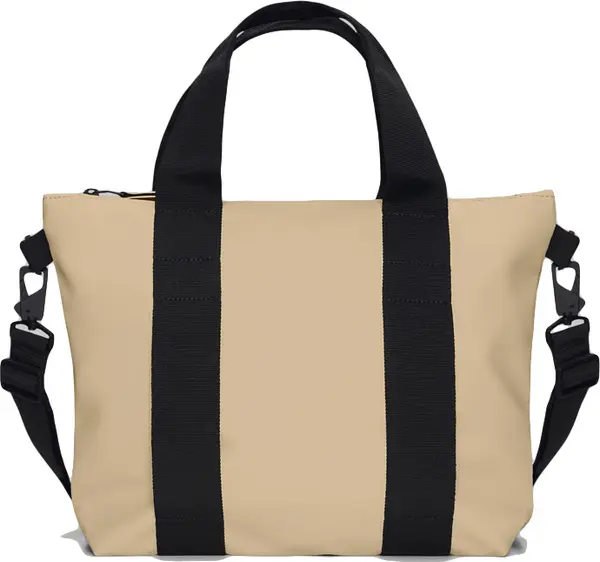 Rains Rains Tote Bag Micro Sand Unisex - Раници и чанти Rains - Светло кафяв - 14180-24-One-size - Size: One size