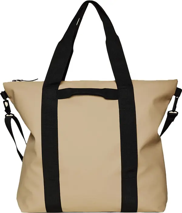 Rains Rains Tote Bag Sand Unisex - Раници и чанти Rains - Светло кафяв - 14150-24-One-size - Size: One size