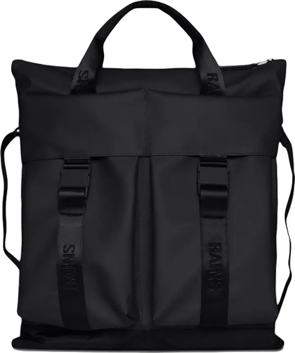 Rains Rains Trail Tote Bag Black Unisex - Раници и чанти Rains - Черен - 14360-01-One-size - Size: One size