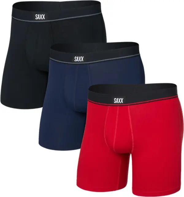 Saxx Saxx Essential Cotton BB Fly 3PK Мъже - Бельо Saxx - Многоцветен - SXPP3EC-RMB-L - Size: L