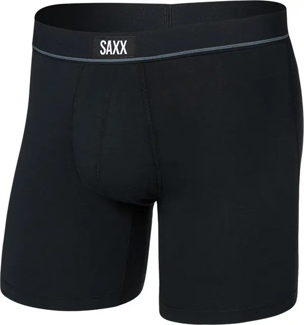 Saxx Saxx Essential Cotton Stretch Cotton Boxer Brief 6" Мъже - Бельо Saxx - Син - SXBB26F-BLK-XL - Size: XL