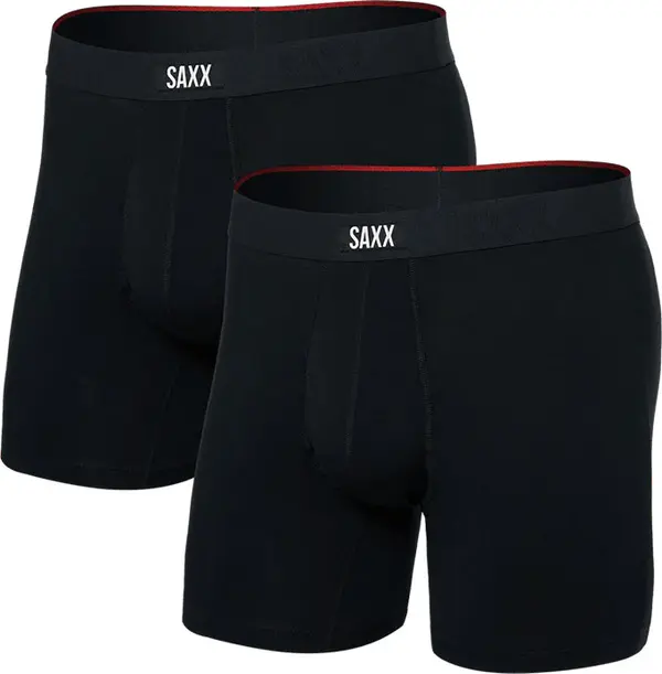 Saxx Saxx Vibe Xtra (2Pack) Soft Comfort Boxer Brief 6" Мъже - Бельо Saxx - Черен - SXPP2VX-BLK-L - Size: L