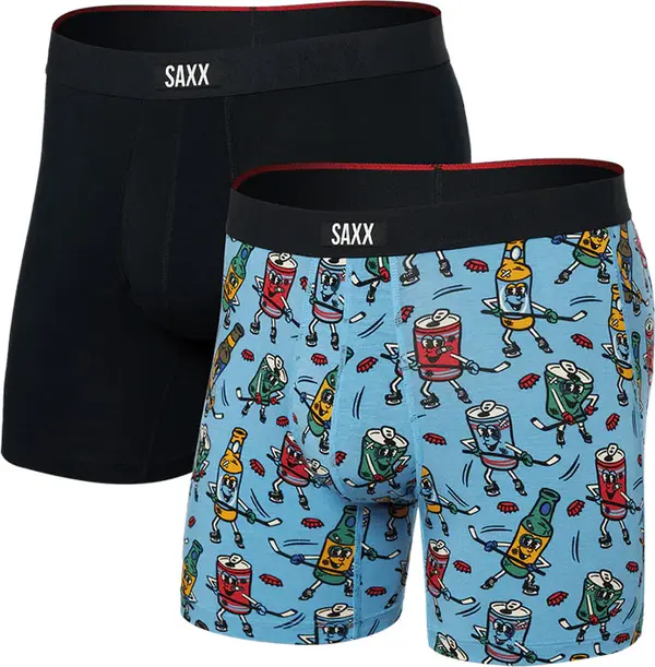 Saxx Saxx Vibe Xtra (2Pack) Soft Comfort Boxer Brief 6" Мъже - Бельо Saxx - Многоцветен - SXPP2VX-BHB-M - Size: M