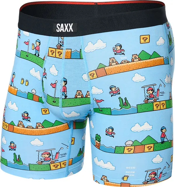 Saxx Saxx Vibe Xtra Soft Comfort Boxer Brief 6" Мъже - Бельо Saxx - Син - SXVX24F-OOB-M - Size: M